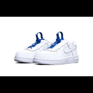 ✨SOLD✨ NEW IN BOX - NIKE FORCE 1 - WHITE-HYPER ROYAL - SIZE 2